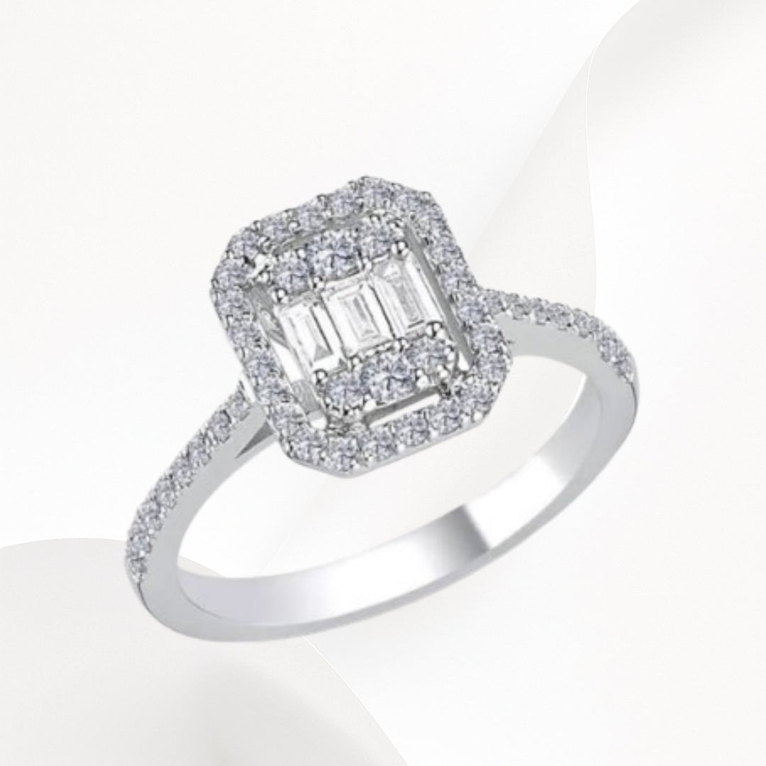 4'lü Baget 925 Gümüş Takı Seti - 18k Altın Kaplama