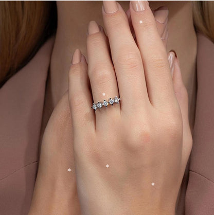 Beştaş Yüzük 925k Gümüş - 18k Altın Kaplama