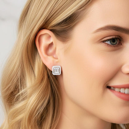 Baget  Küpe  925k Gümüş - 18k Altın Kaplama