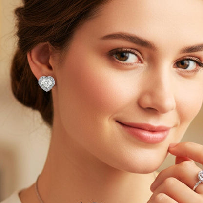 Kalpli Küpe  925k Gümüş - 18k Altın Kaplama