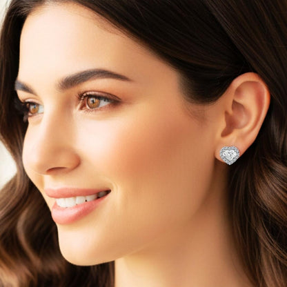 Kalpli Küpe  925k Gümüş - 18k Altın Kaplama