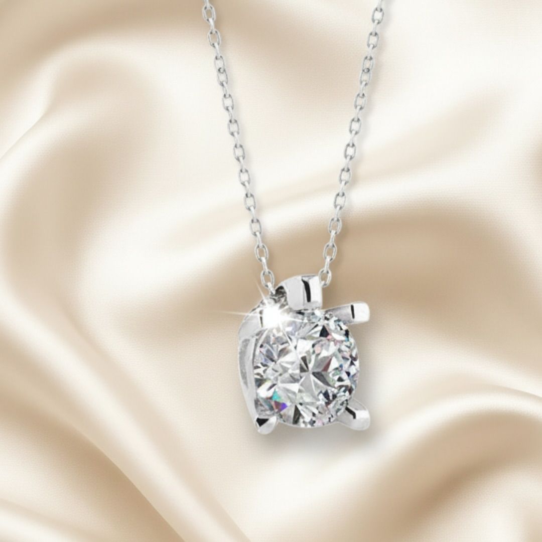 Tektas Kolye  925k Gümüş - 18k Altın Kaplama