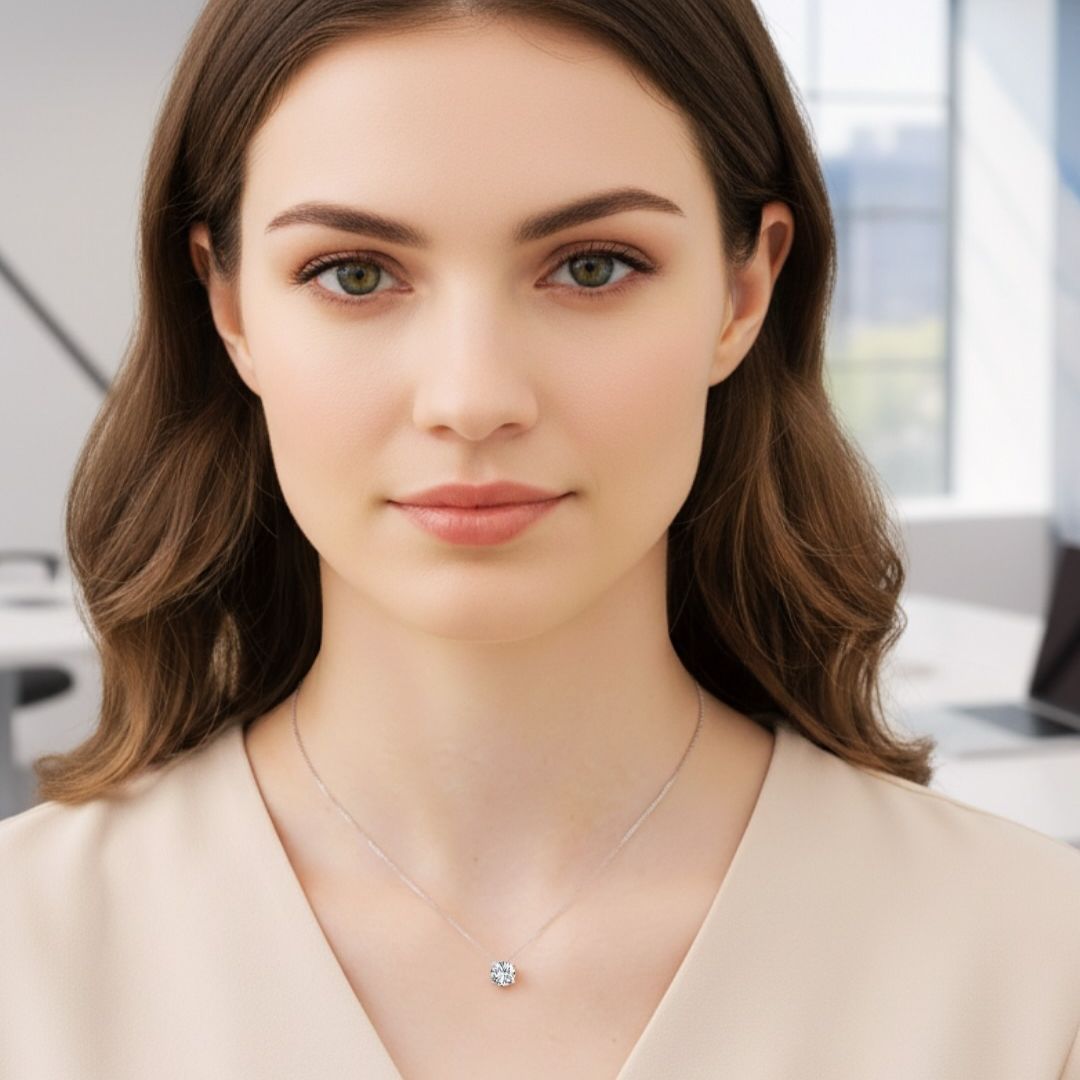 Tektas Kolye  925k Gümüş - 18k Altın Kaplama