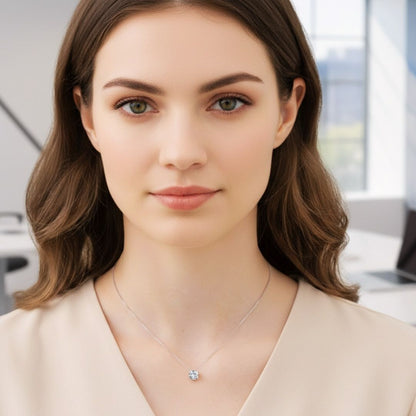 Tektas Kolye  925k Gümüş - 18k Altın Kaplama