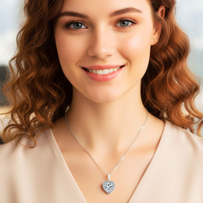 Kalpli Kolye  925k Gümüş - 18k Altın Kaplama