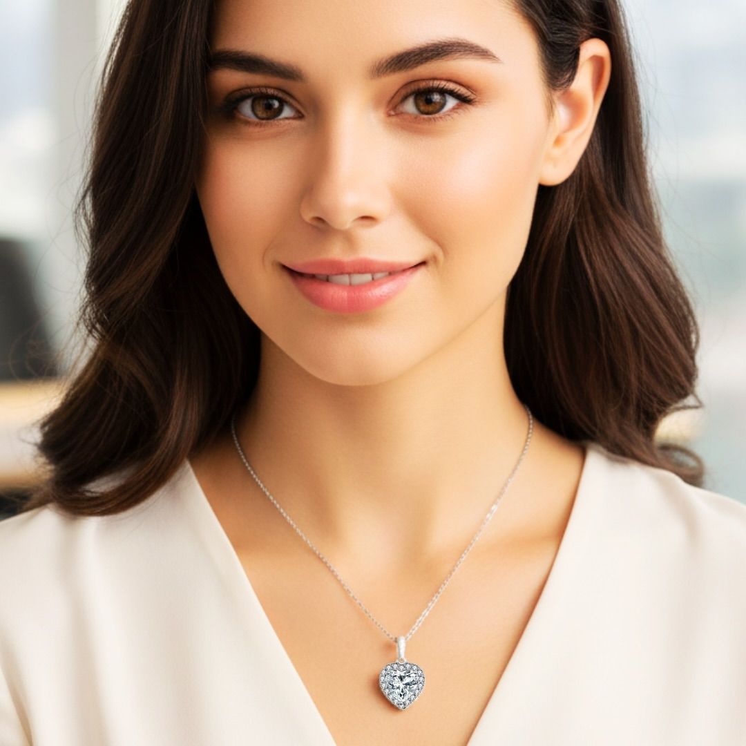 Kalpli Kolye  925k Gümüş - 18k Altın Kaplama