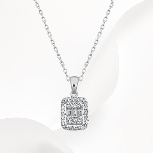 Baget Kolye  925k Gümüş - 18k Altın Kaplama