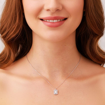 Baget Kolye  925k Gümüş - 18k Altın Kaplama