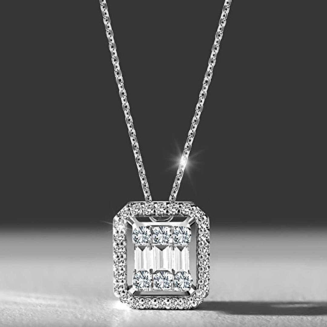 Baget Kolye  925k Gümüş - 18k Altın Kaplama