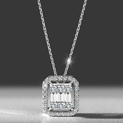 Baget Kolye  925k Gümüş - 18k Altın Kaplama