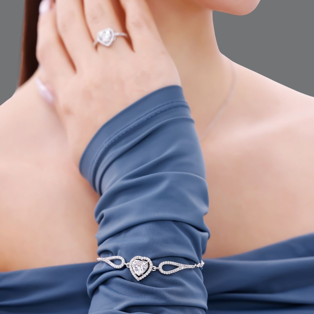 Kalpli Bileklik  925k Gümüş - 18k Altın Kaplama