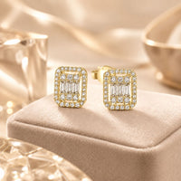 4'lü Baget Set – 925 Ayar Gümüş Lüks Set - 18 Ayar Altın Kaplama